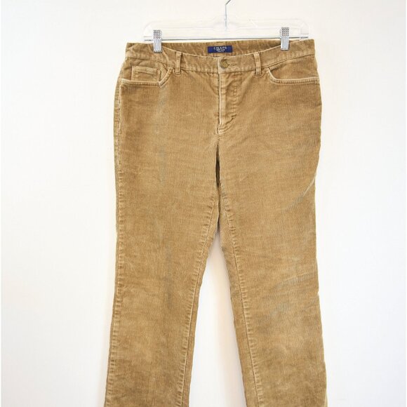 Chaps Women's Corduroy Pants in Light Brown Size 6P - Picture 4 of 8
